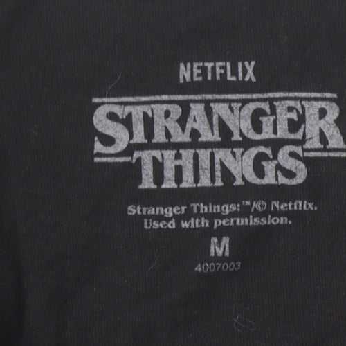Netflix Stranger Things Hellfire Club T-Shirt, M, Unisex, Black