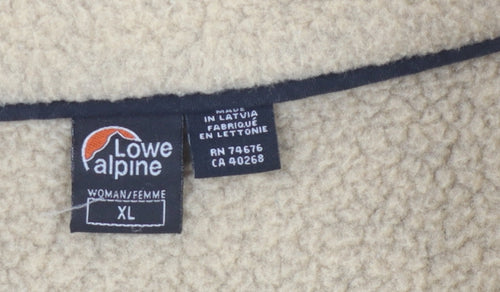 Lowe Alpine Women's Beige Fleece Jacket XL