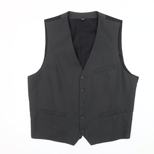 Williams & Brown Men's Grey Suit Waistcoat 50R Formal