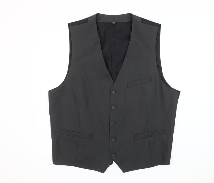 Williams & Brown Men's Grey Suit Waistcoat 50R Formal