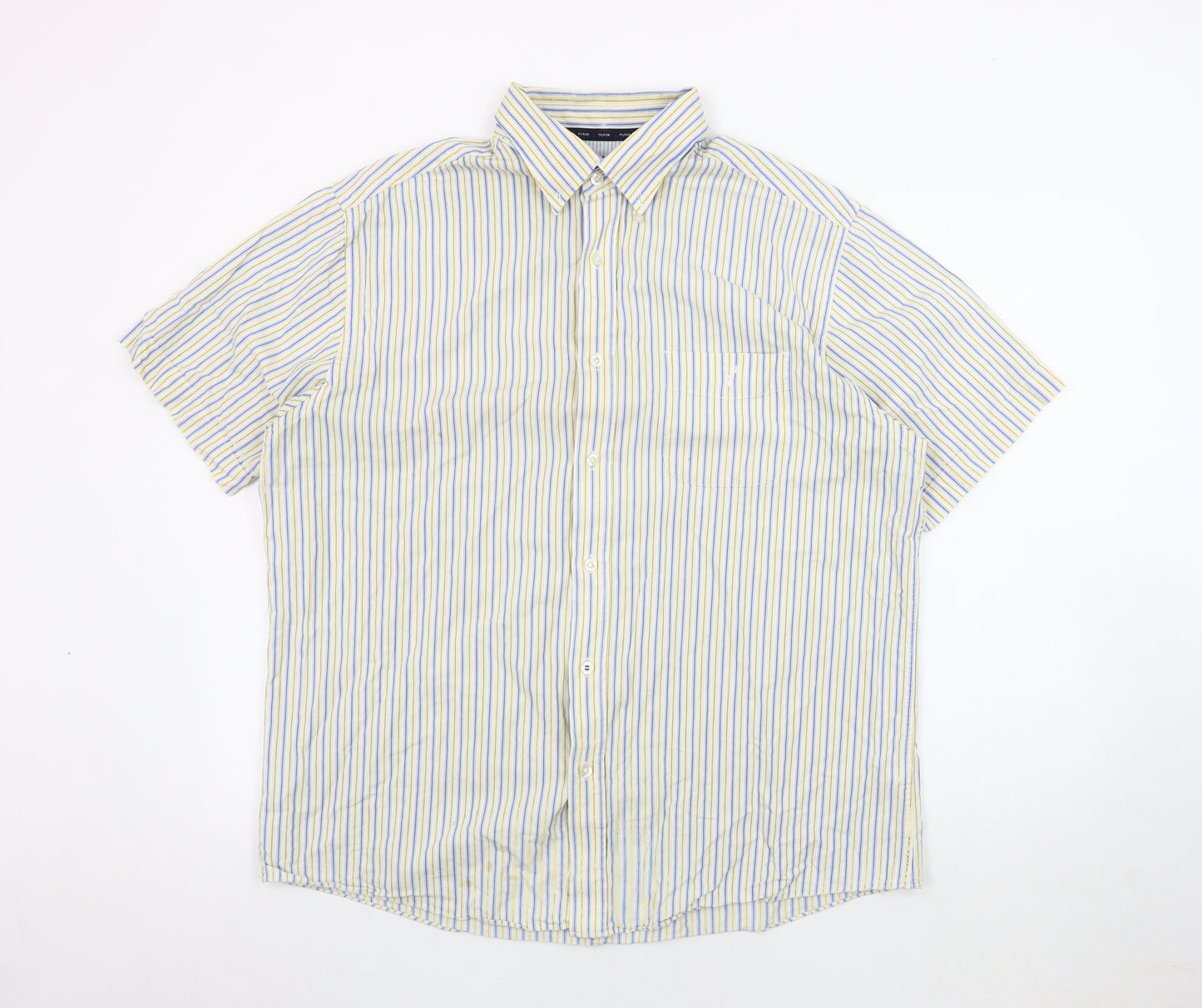 Maine New England Men's Multicolour Striped Shirt L