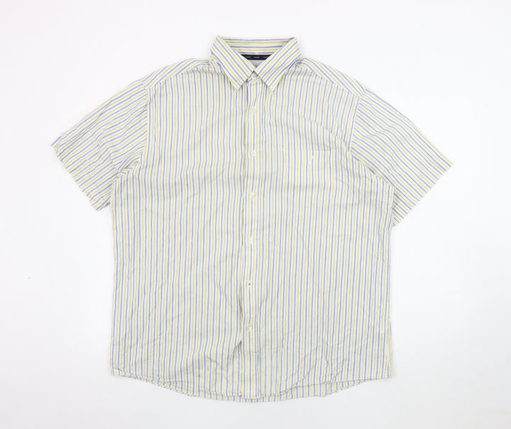 Maine New England Men's Multicolour Striped Shirt L