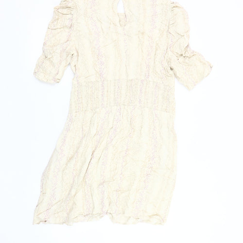 Marks and Spencer Beige Women's Half Sleeve Dress