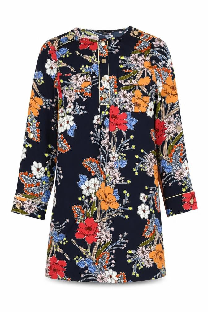 Front view of Next Women's Multicoloured Floral Shift Dress, size 8