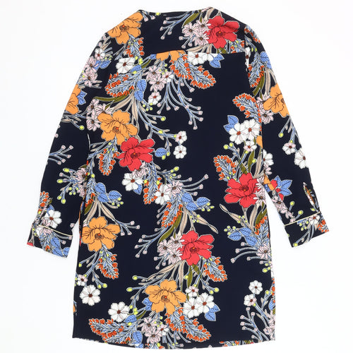 Next Women's Multicoloured Floral Shift Dress, Size 8