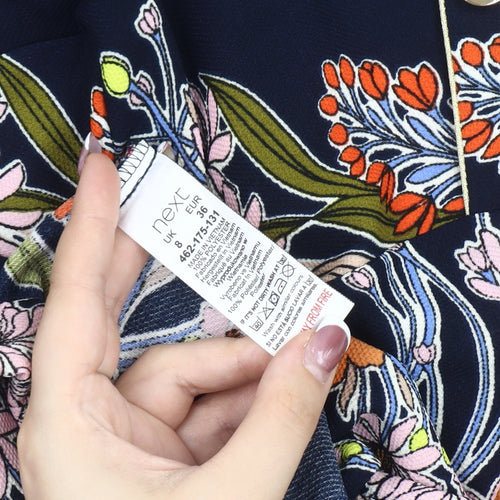 Next Women's Multicoloured Floral Shift Dress, Size 8