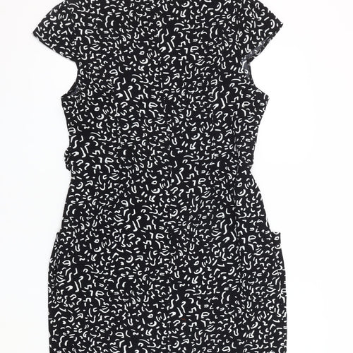 Blue Vanilla Women's Black Collared Dress Size 16