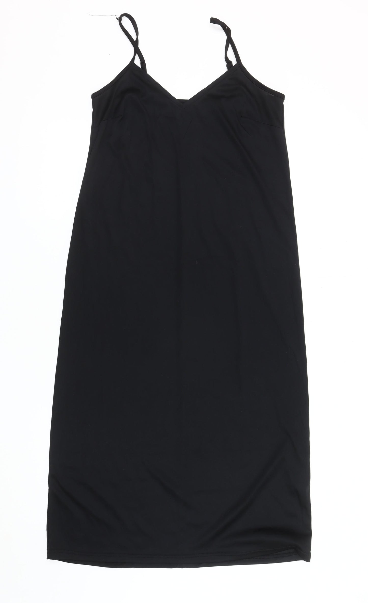 New Look Women's Black Slip Dress Size 10