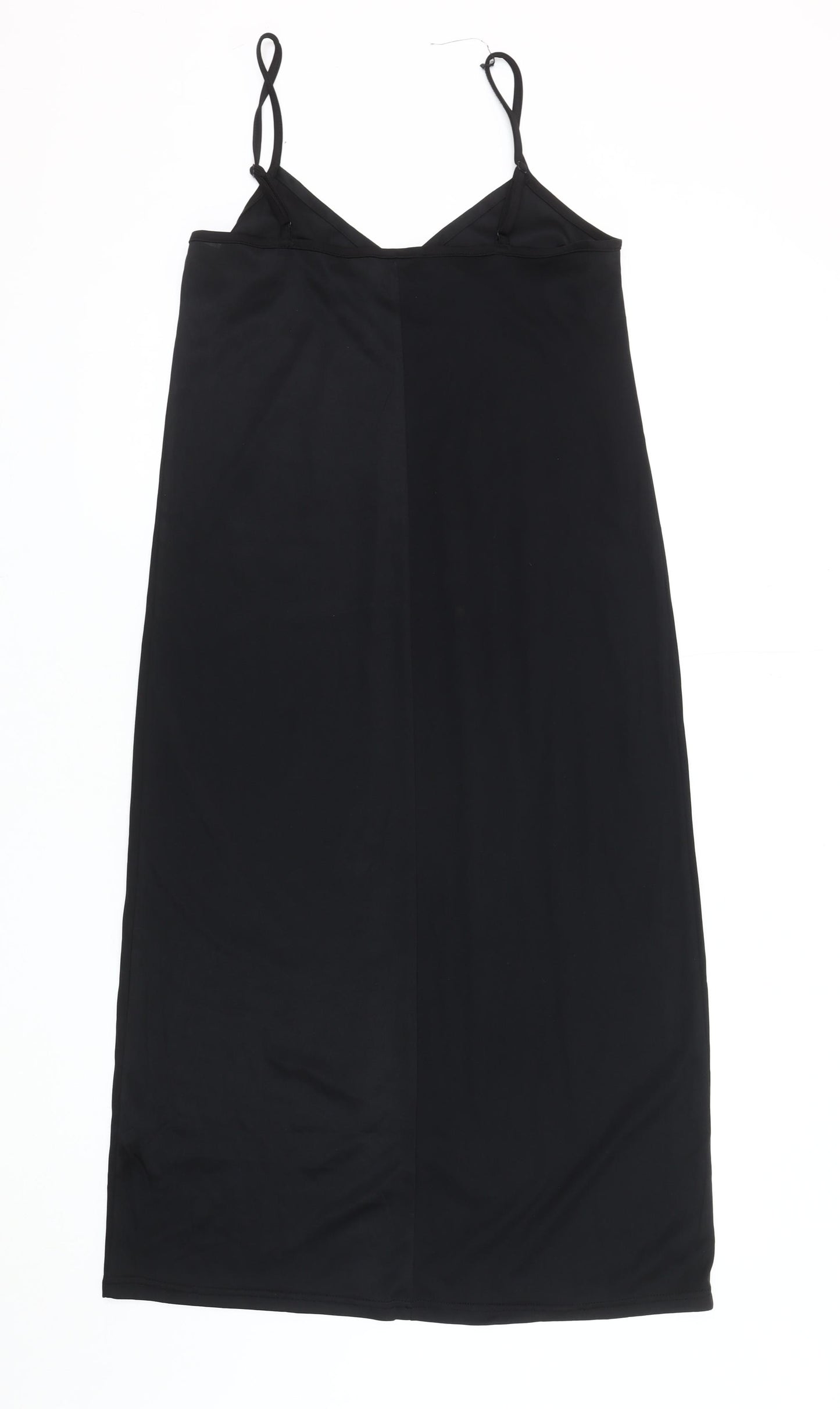 New Look Women's Black Slip Dress Size 10