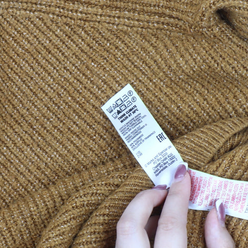 Marks and Spencer Men's Brown Pullover Jumper L