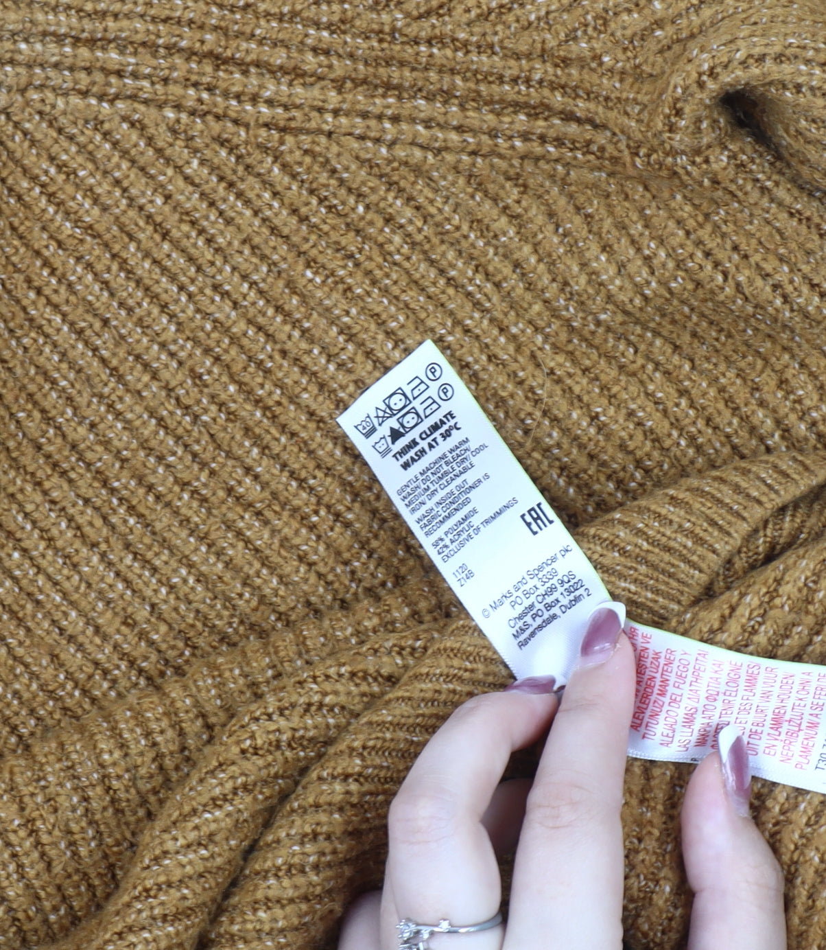 Marks and Spencer Men's Brown Pullover Jumper L