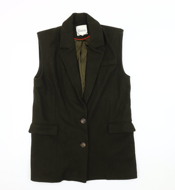 My Essential Wardrobe Women's Green Waistcoat Size 8