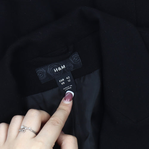 H&M Women's Black Blazer Size 14 Business Classic