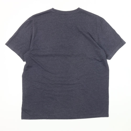 North Coast Men's Grey Graphic Print T-Shirt - Large