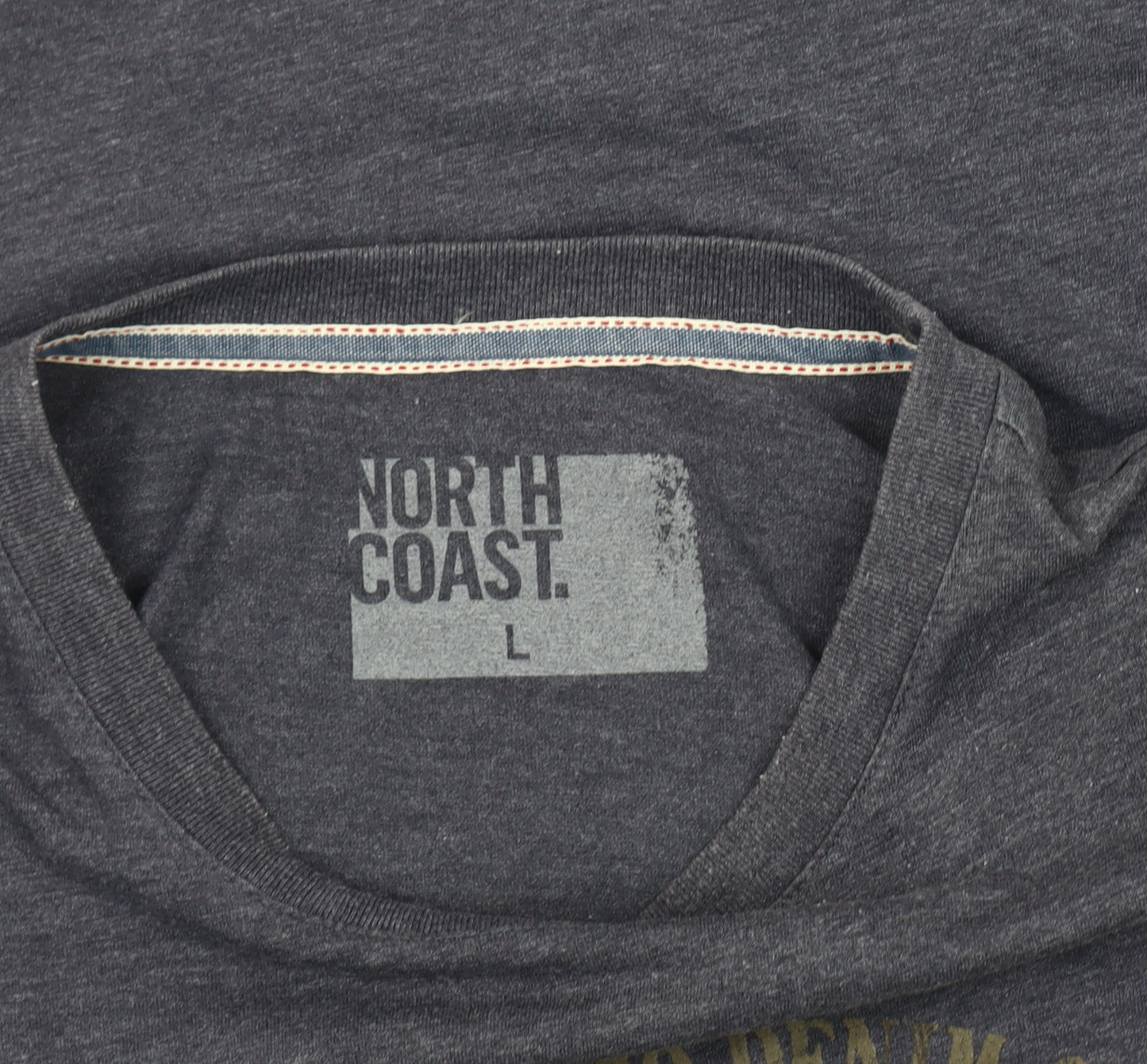 North Coast Men's Grey Graphic Print T-Shirt - Large