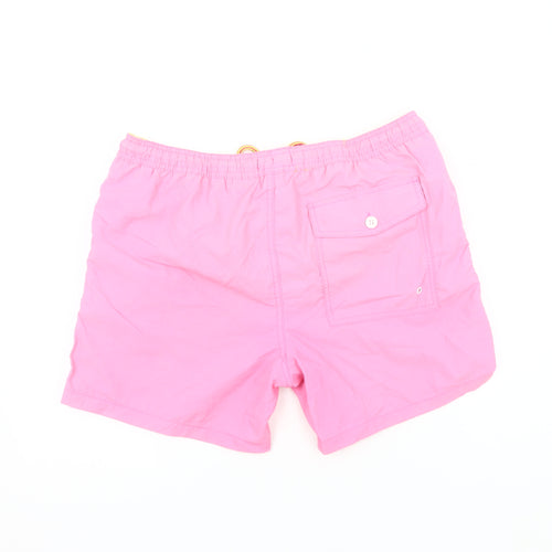 Brave Soul Men's Pink Medium Swim Shorts
