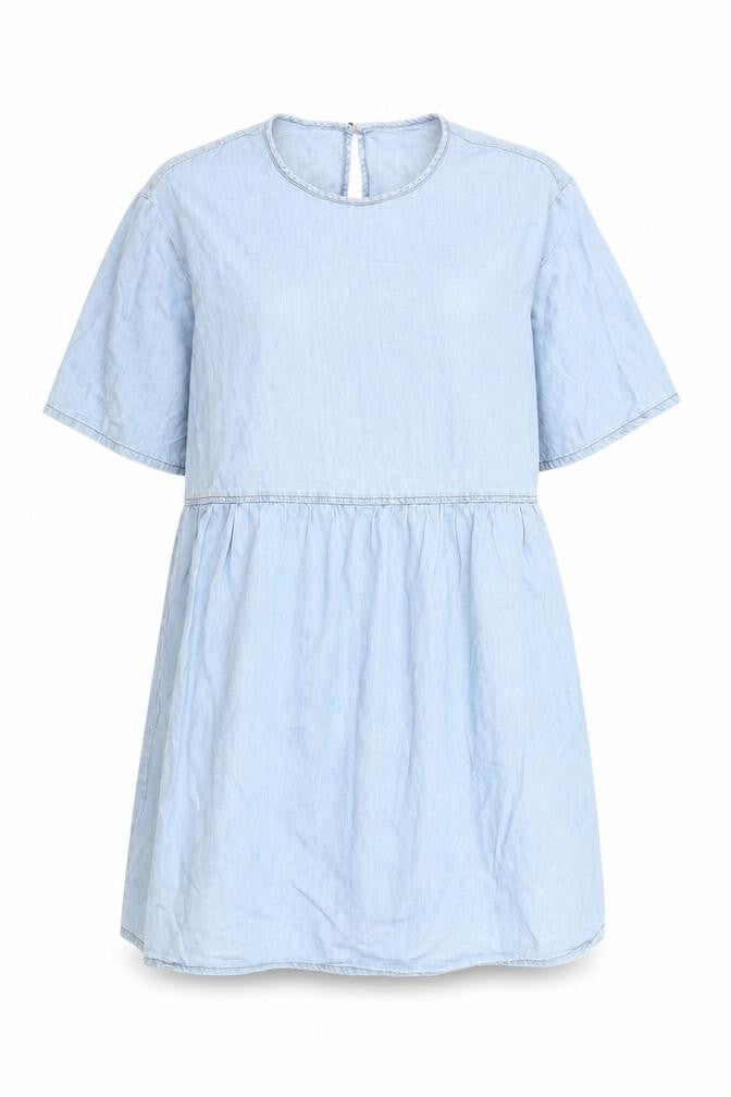 Front view of Divided Women's Blue Shift Dress, size 8