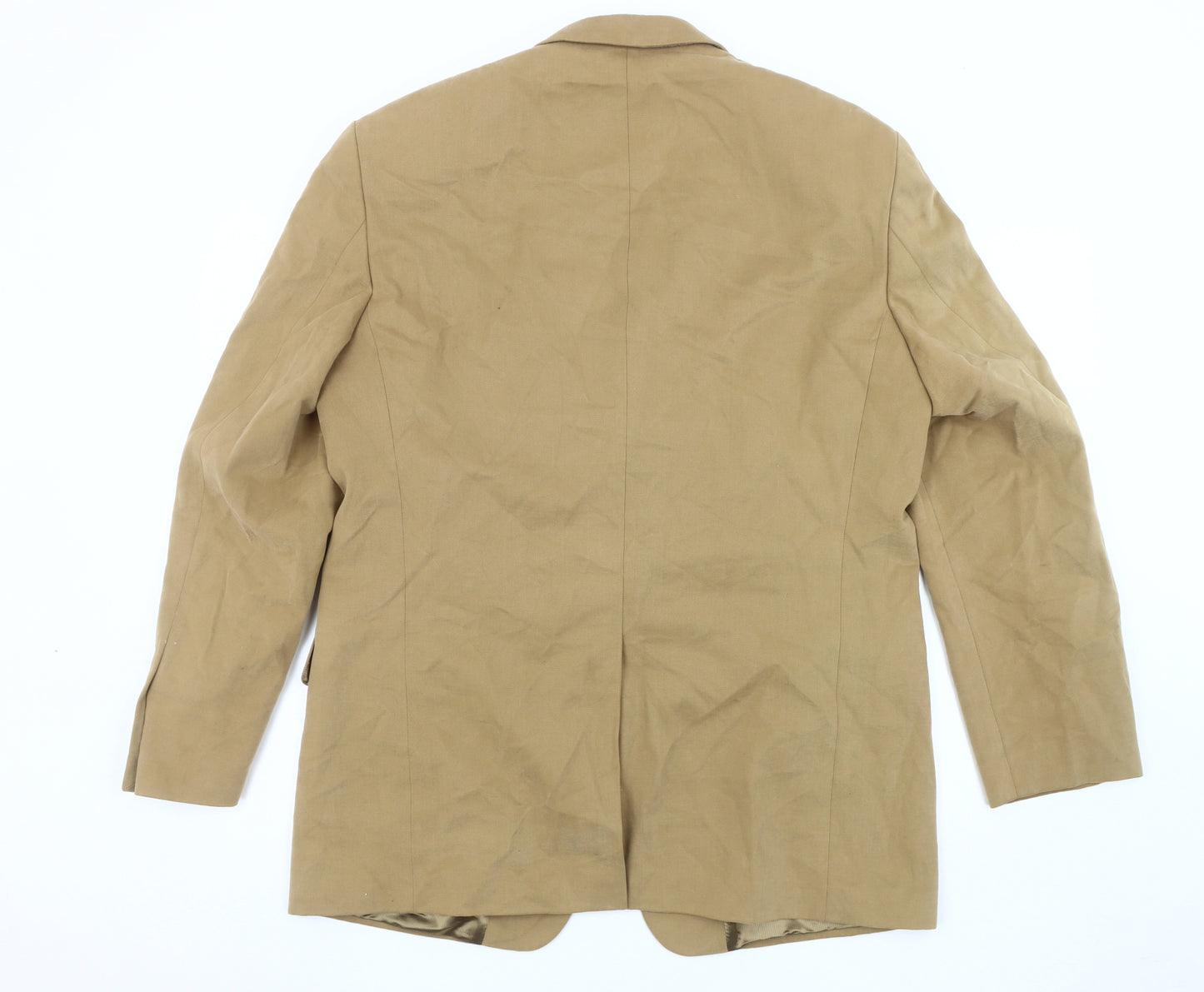 Marks and Spencer Men's Beige Blazer 42R, Cotton, Casual