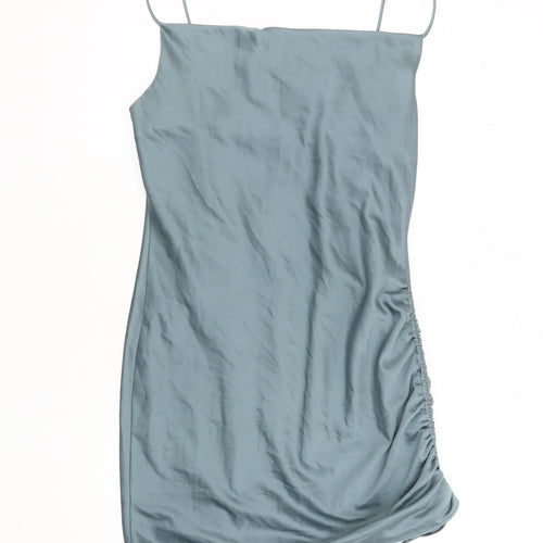Topshop Women's Blue Slip Dress 10