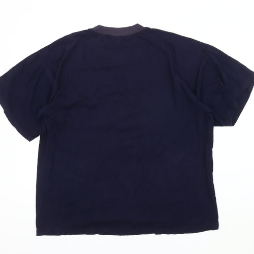 St Bernard Men's Blue Nautical Graphic T-Shirt L