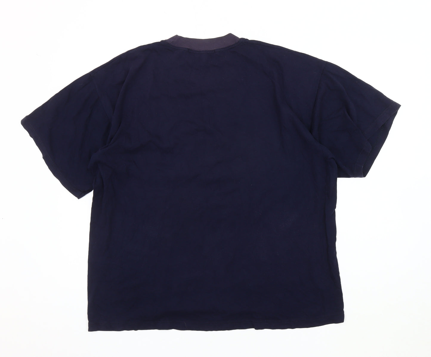 St Bernard Men's Blue Nautical Graphic T-Shirt L