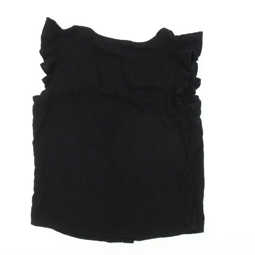 Next Women’s Black Linen Camisole Blouse - Size 8