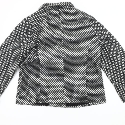 Joanna Hope Women’s Black Geometric Jacket Size 14