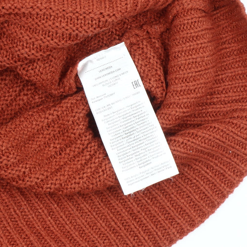 Vero Moda Women's Brown Acrylic V-Neck Pullover, Size 26-28
