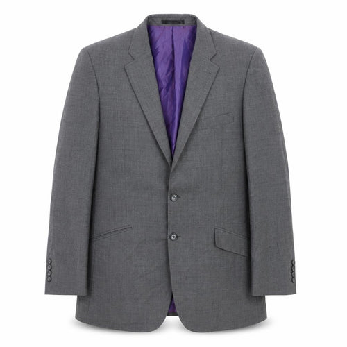 Brook Taverner Men's Grey Blazer, Size 40R, Formal Single-Breasted