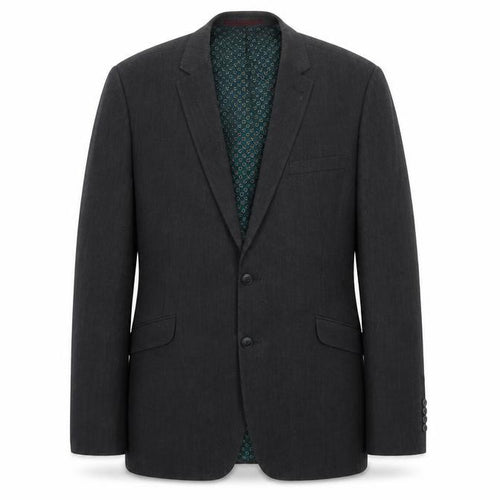 Next Men's Grey Wool Blazer 44R Regular Double-Vented