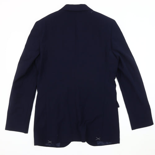 Marks and Spencer Men's Blue Blazer, Size 38, Regular Fit