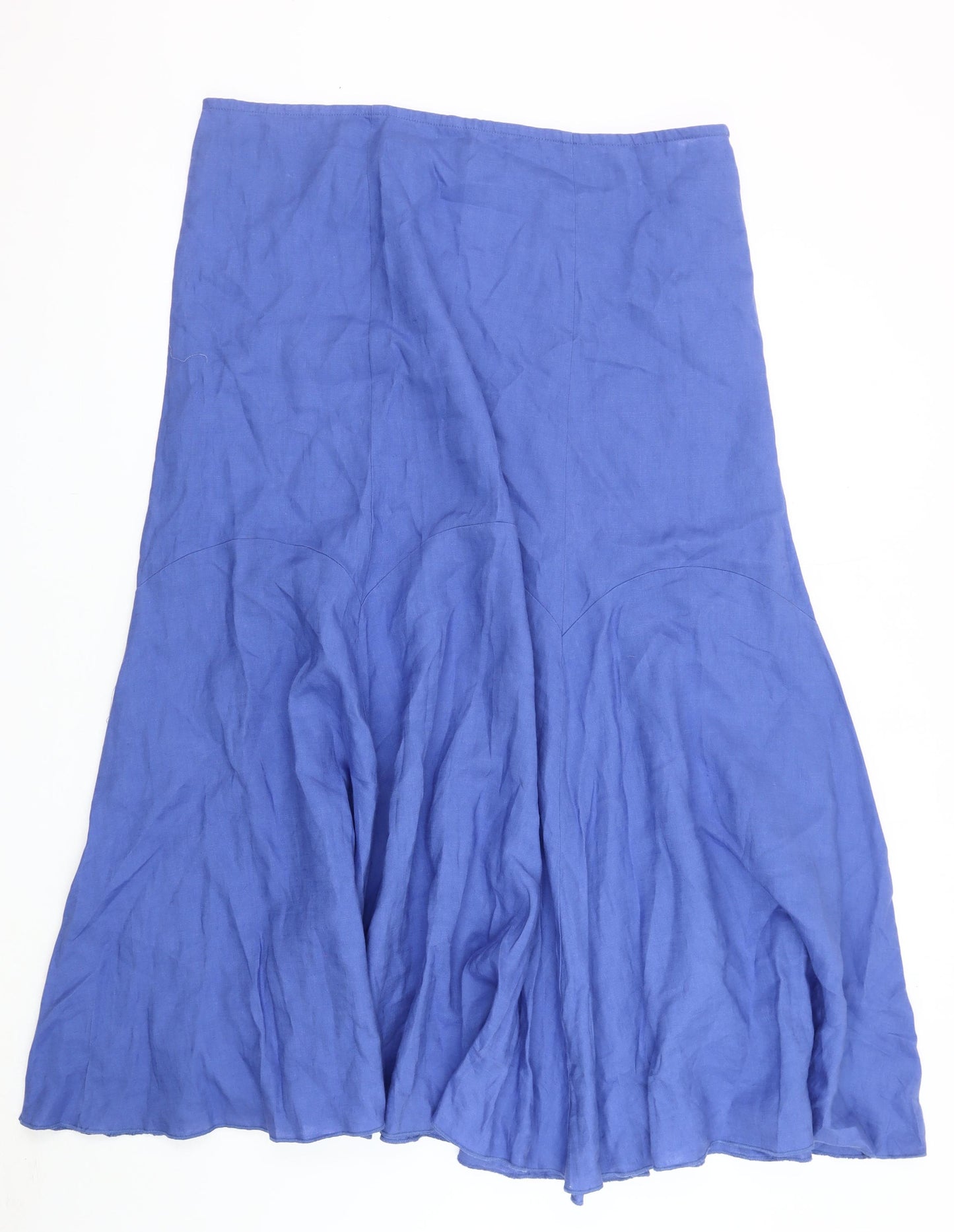 Marks and Spencer Womens Blue Flare Long Skirt Size 20