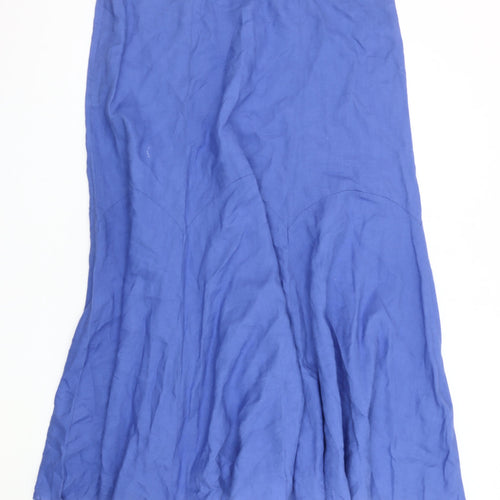 Marks and Spencer Womens Blue Flare Long Skirt Size 20