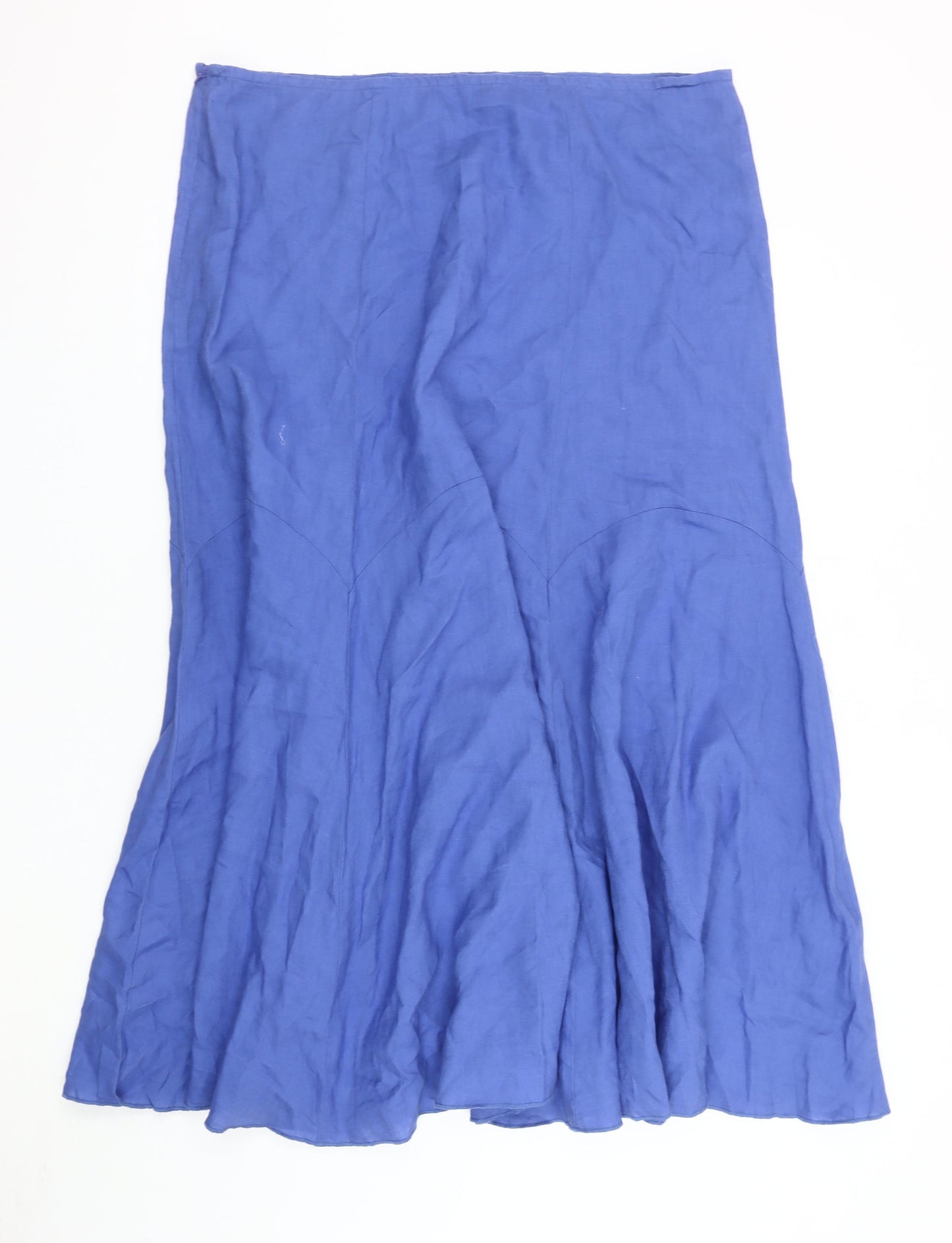 Marks and Spencer Womens Blue Flare Long Skirt Size 20