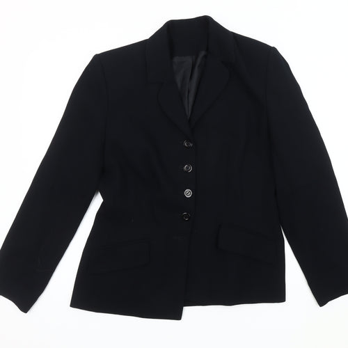Richards Women's Black Blazer UK 12, Business, Excellent