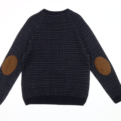 River Island Men's Blue Medium Pullover Jumper