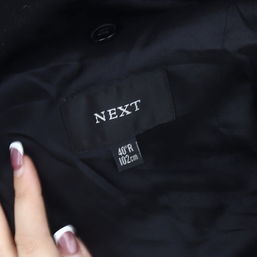 Next Men's Black Blazer Size 40 Regular