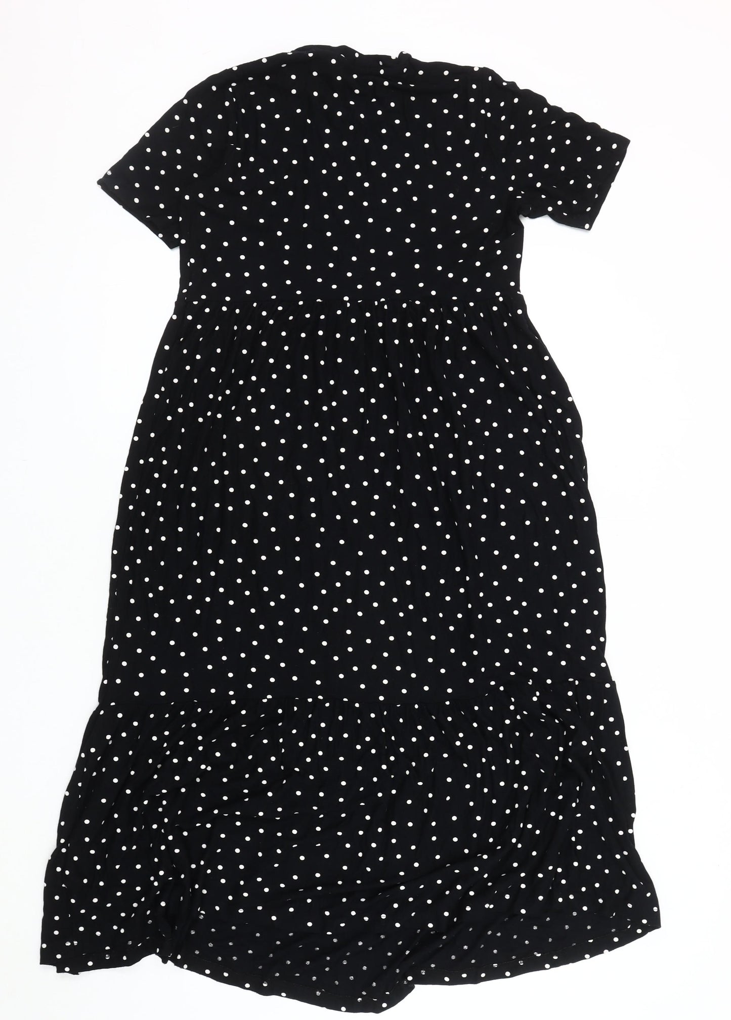 Marks and Spencer Women's Black Midi A-Line Dress