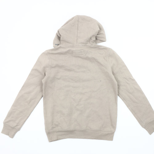 Abercrombie & Fitch Beige Boys Hoodie Size 10 - Logo Graphic Pullover