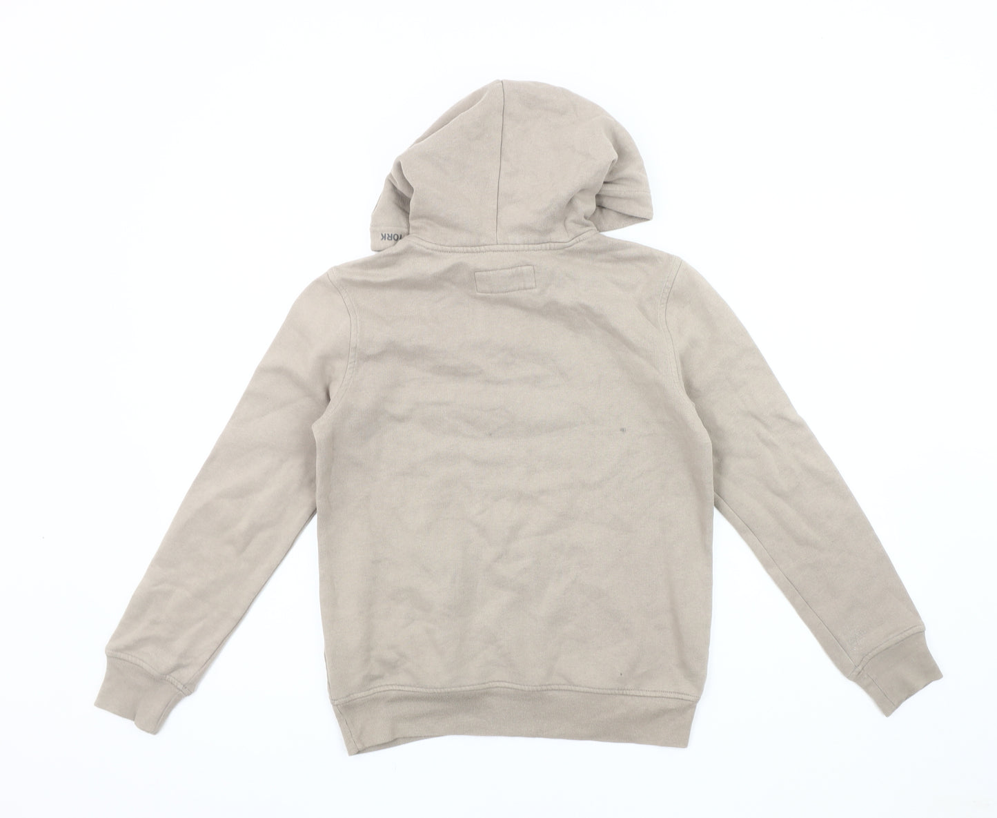 Abercrombie & Fitch Beige Boys Hoodie Size 10 - Logo Graphic Pullover