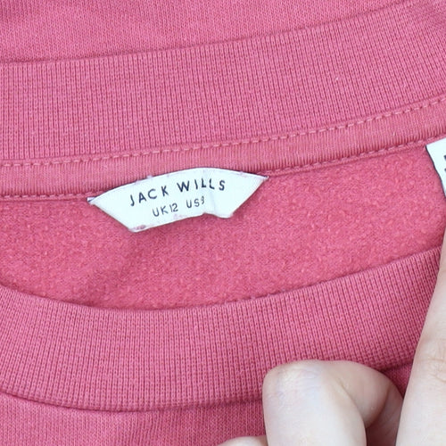 Jack Wills Unisex Adults Pink Pullover Sweatshirt - Size 12