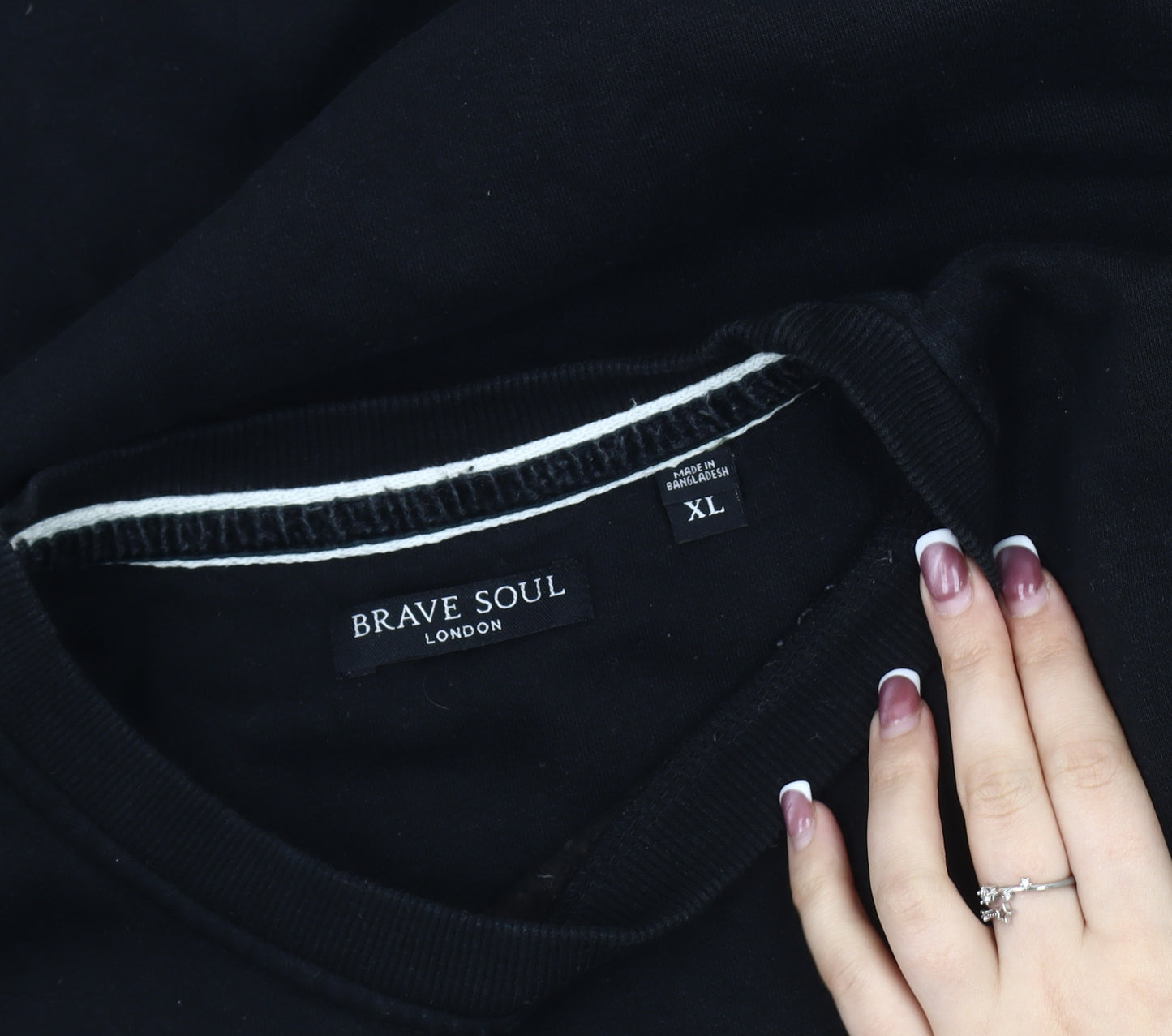 Brave Soul Men's Black XL Pullover Sweatshirt