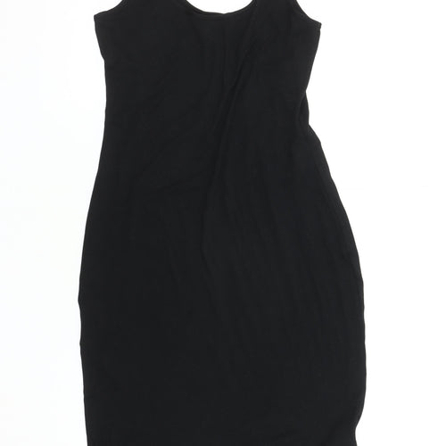 Brave Soul Women's Black Bodycon Midi Dress Size 10