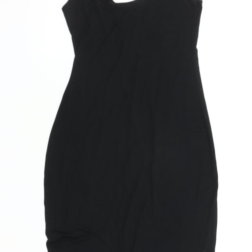 Brave Soul Women's Black Bodycon Midi Dress Size 10