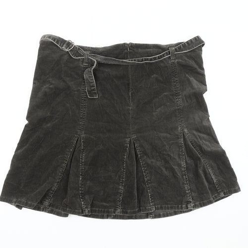 Miss Selfridge Women's Black Pleated Skirt Size 16