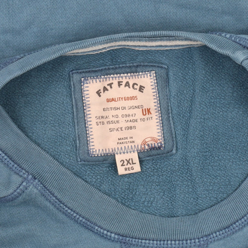 Fat Face Men's Blue Pullover Sweatshirt 2XL