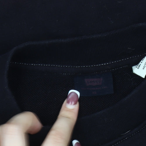 Levi's Unisex Black & Red XS Pullover Sweatshirt
