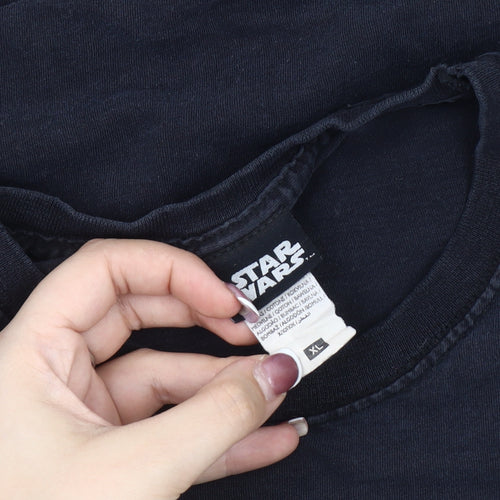 Star Wars Men's Black XL Pyjama Top Graphic Print