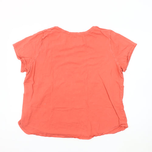 Sfera Women's Red Graphic T-Shirt, 2XL, Casual Short Sleeve
