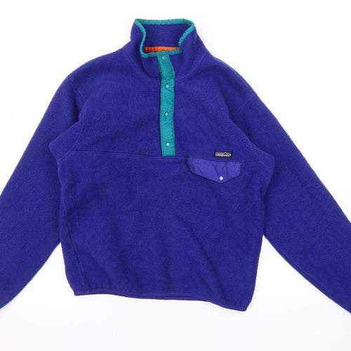 Patagonia Men's Purple Henley Sweatshirt M